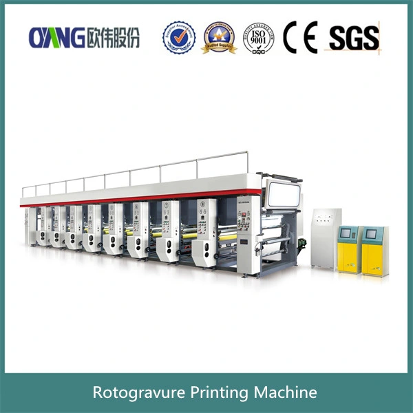 Computerized Color Register Rotogravure Press