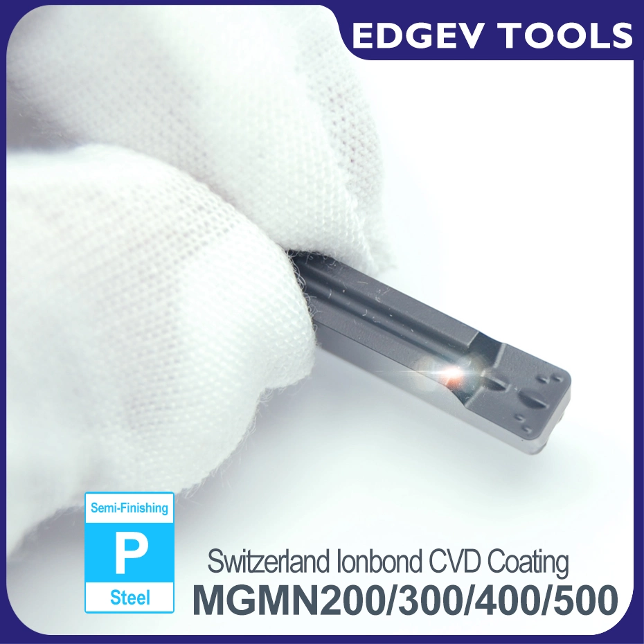 Edgev Mgmn200 Mgmn300 Mgmn400 Mgmn500 Mgmn600 Lathe Carbide Inserts Grooving Tools Slot Alloy Steel