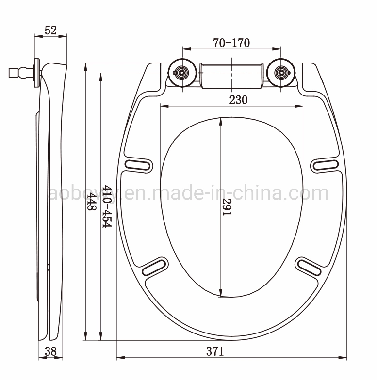 Manufacturer Export UF Quick Release Hinge Toilet Seat, Round, Child Toilet Seat (Au522)