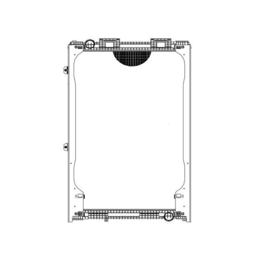 OEM 81061016421 81061016424 62872A 81061019440t 81061016440 Aluminum Fin Water Radiator for Man F2000 Trucks