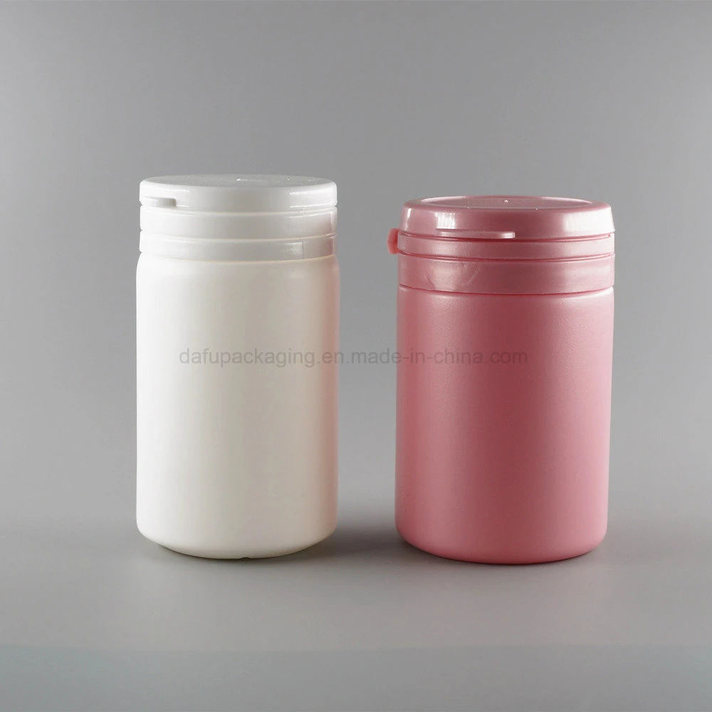 Plastic Packaging 75ml HDPE Plastic Pink Gum Bottle with Tearing Cap