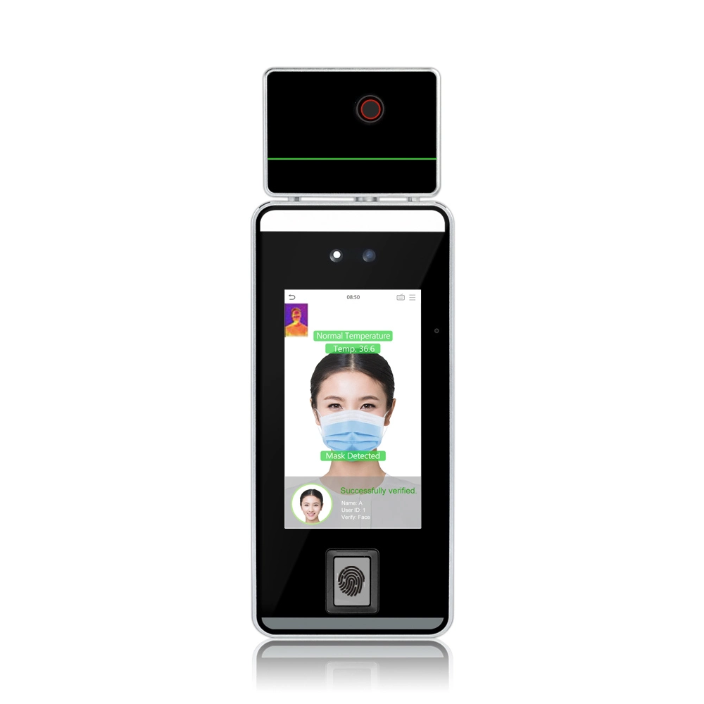 Face Time Attendance Device with Temperature Detection and Masked Identification