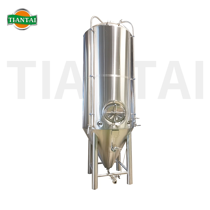 600L 800L 1000L 8K Mirror Top Manway Jackted Double Wall Beer Fermenter Tank