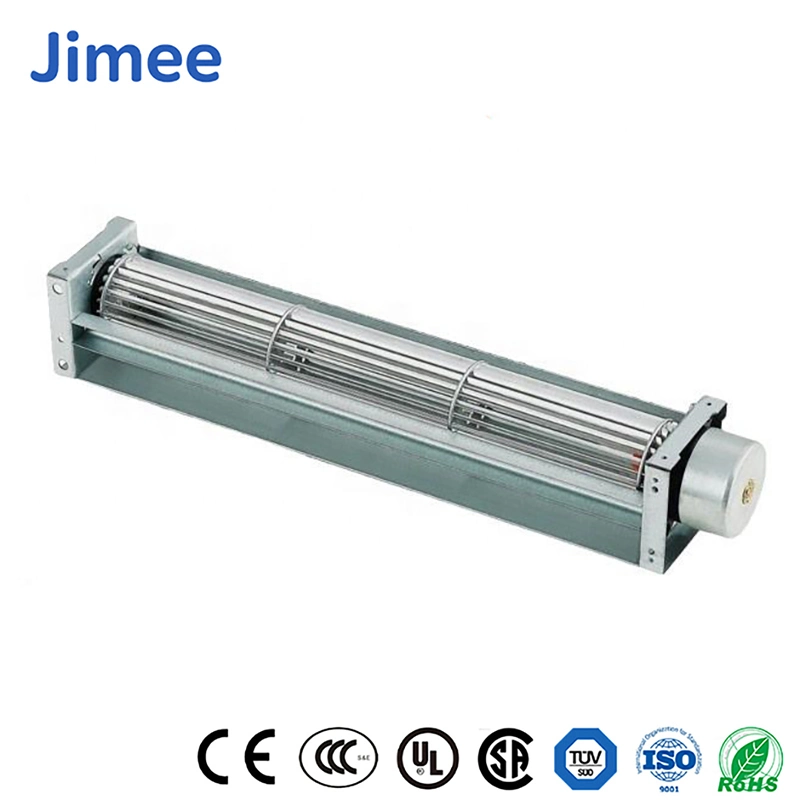 Jimee Motor China DC Tangential Blower Factory High-Quality Super Blower Jm-60-300-2 Black Color Air Curtain Blower for Electric Welding Machine/ Heater/Cooling