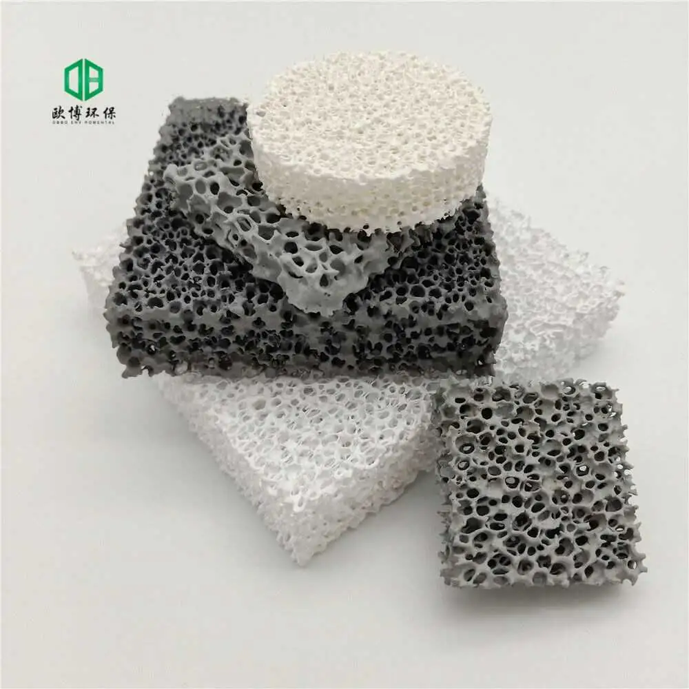 Ceramic Foam Filter China Foam Ceramic Filter Supply Silicon Carbide Foamed Ceramics Ceramic Foam Filter Foam/Honeycomb Filter Silicon Carbide Ceramic Foam