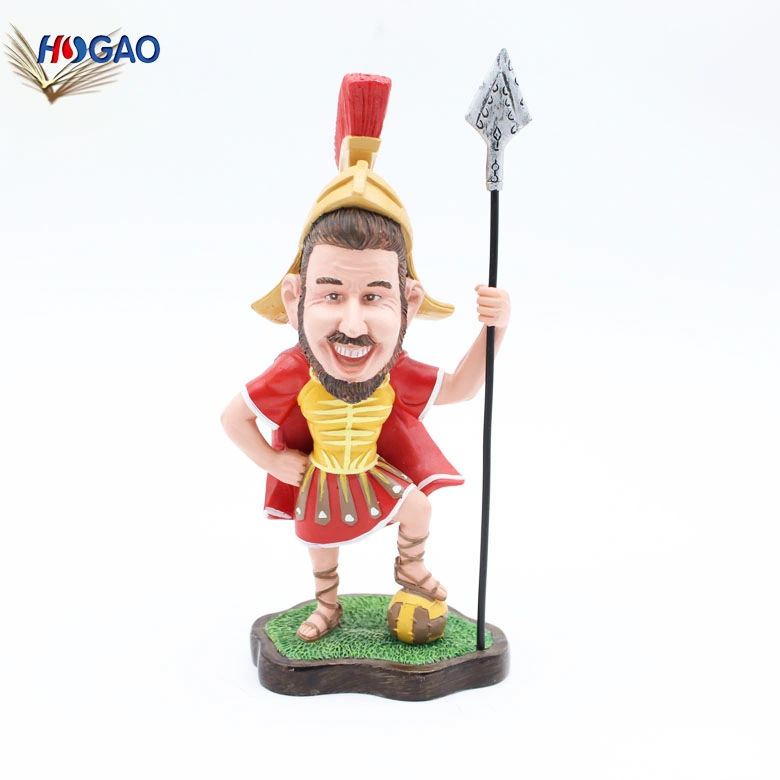 Wholesale/Supplier Handmade Cheap Resin Knight Figurine Bobble Head