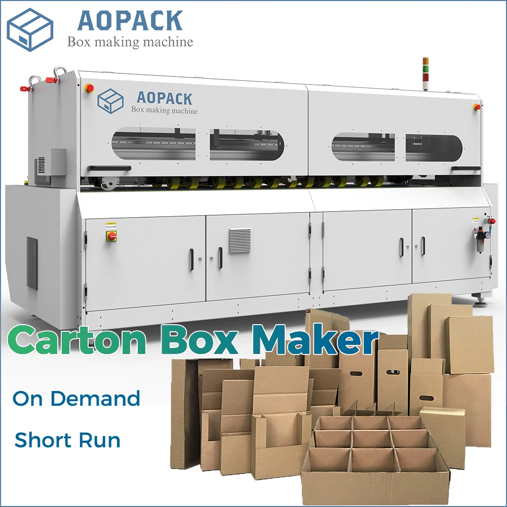Aopack Steel Blade PLC-Control Stampings Cutter Cardboard Automatic Corrugated Box Making Machine