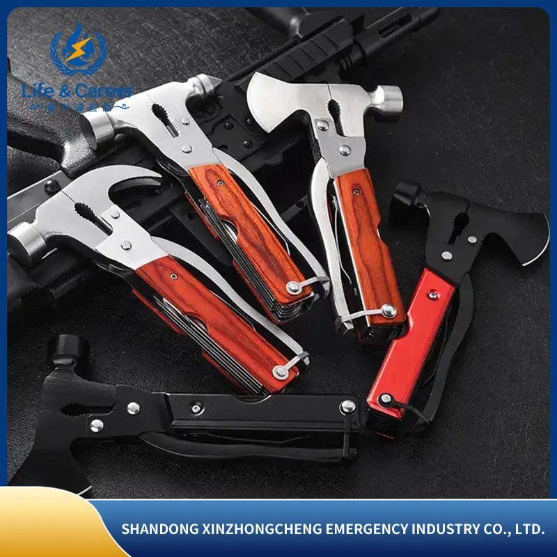 15 in 1 Multitool Camping and Hiking Products Survival Folding Blade Knife Hammers Pliers Screwdriver Axe