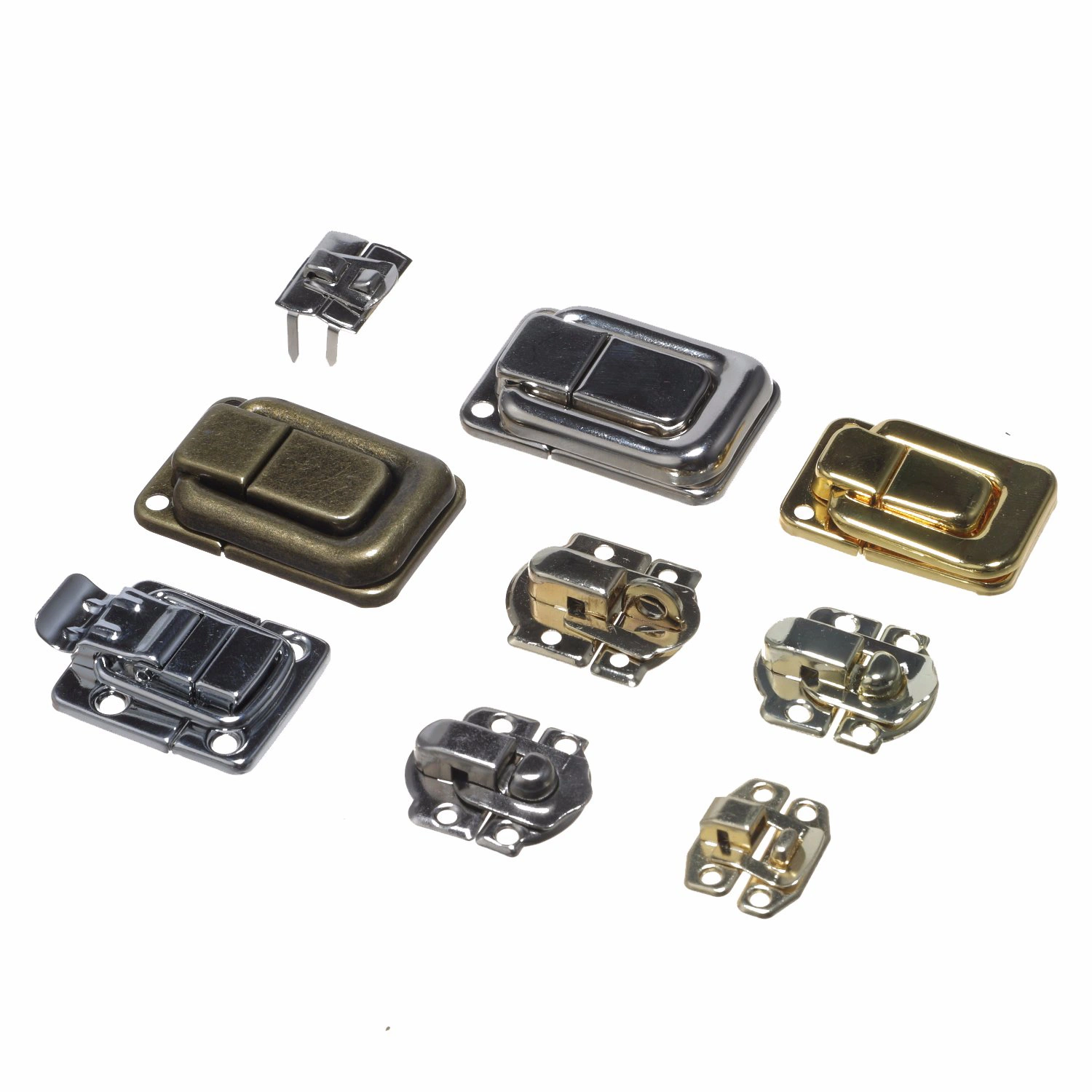 Furniture Hardware Fittings/Accessories Lock Catch, Hasp Lock, Toggle Latch, Bronze Colour Lock Buckle for Jewelry Boxes, Watch Cases, Wine Boxes, Lock Catch