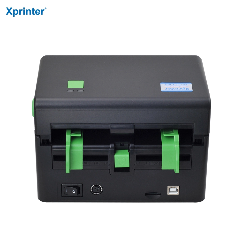 Xprinter Thermoetikettendrucker XP-DT108B Barcode-Scanner Mini-Etikettendrucker