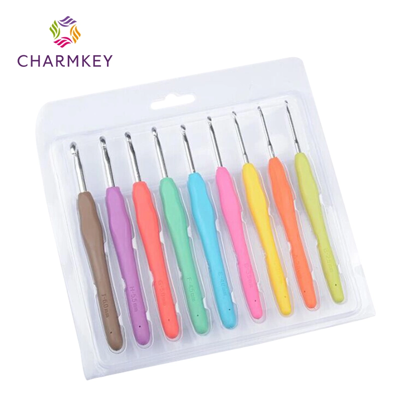 Charmkey Häkelhaken Ergonomischer Gummigriff Häkelhaken Set auf Verkauf