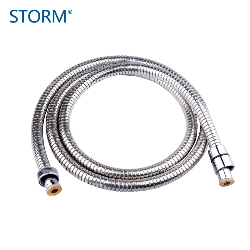 Sanitary Ware Faucet Pipe Double Lock Stainless Steel Extensible Tube Shower Hose