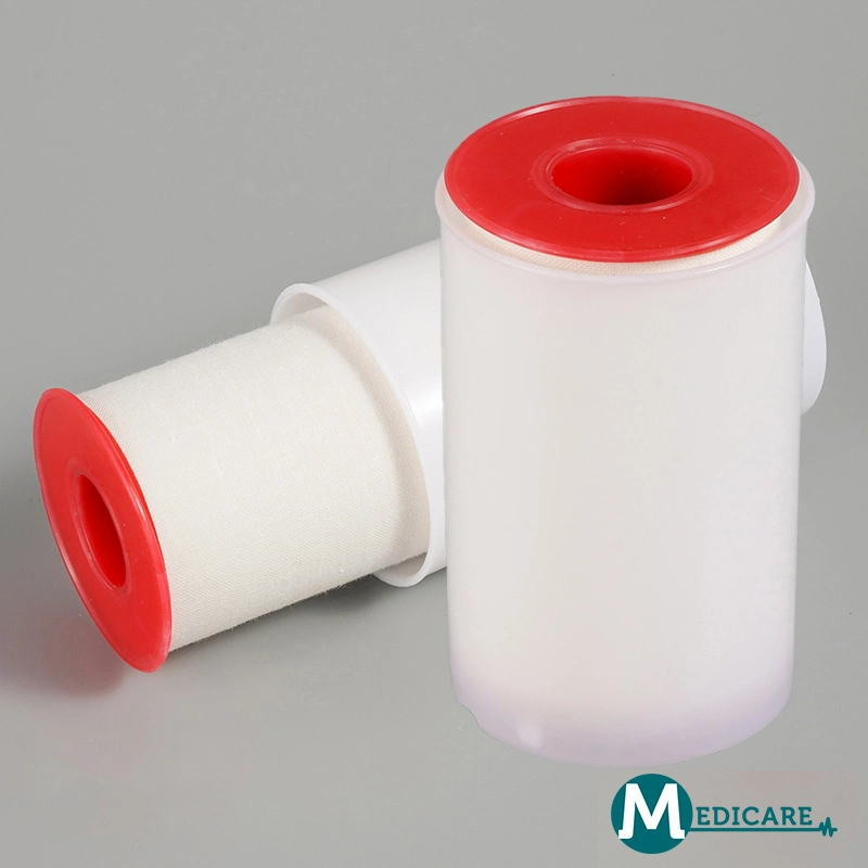 Plastic Spool Tin Cover Medical White Color Custom Zinc Oxide Adhesive