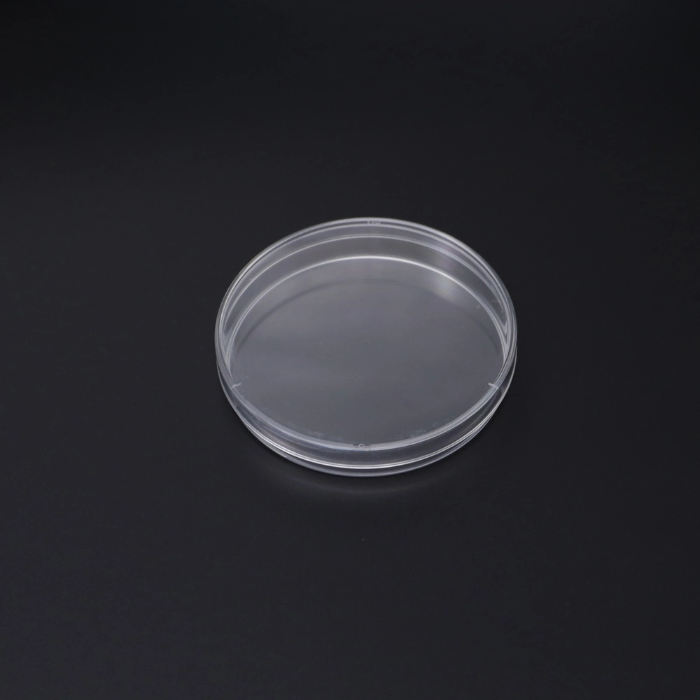 TC Stackable Disposable vidrio virus cultivo plástico estéril Petri Plato con ventilación