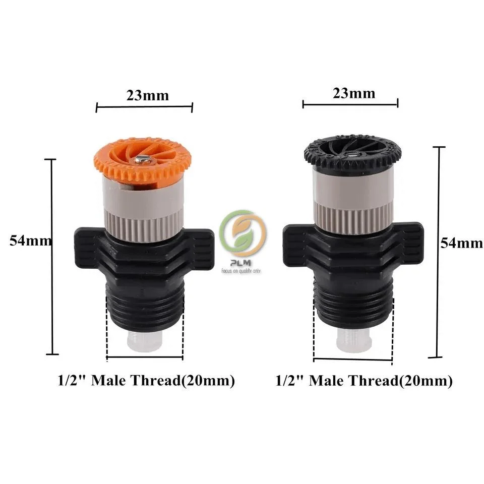 Invernaderos agrícolas de riego de jardín de césped 360 grados de rotación automática de rociadores de 1/2 pulgada la boquilla con soporte de plástico de las uñas