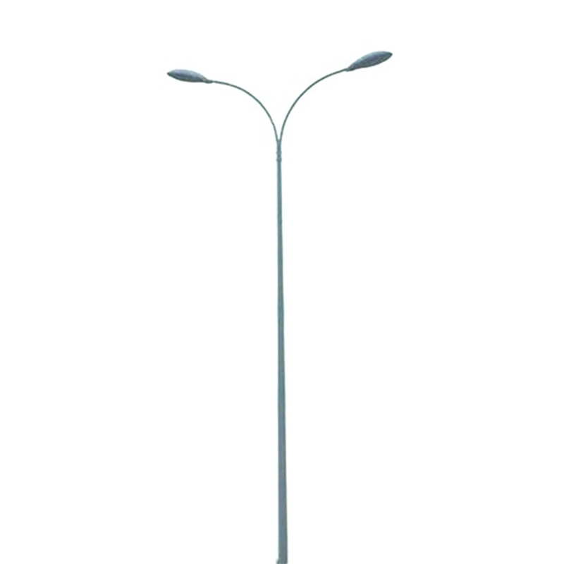 Pulverbeschichtung LED Street Light Pole mit Einzel-/Doppelarm Mit Fabrikpreis