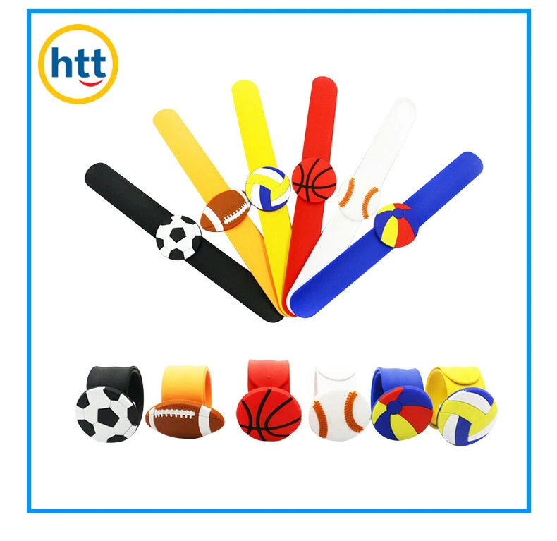 Wholesale/Supplier Custom PVC Rubber Slap Wristband Kids Ruler Slap Bracelet for Promotion Gift