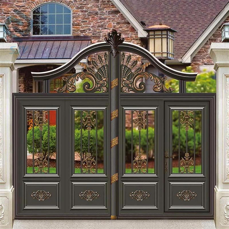 Professional Customized New Style Electric Sliding Gates Aluminum Doors Portail Aluminium Gate