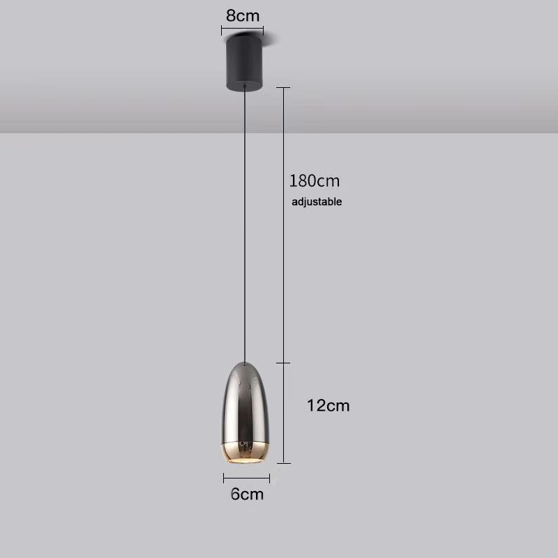 Isla de la cocina Mini ajustable arriba y abajo moderno colgante LED Luces