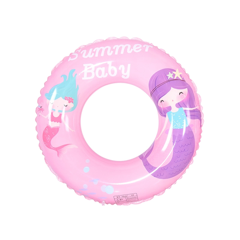 Factory Stock Inflatable Cute Donut Shark Mermaid Swimming Ring PVC Pool Float