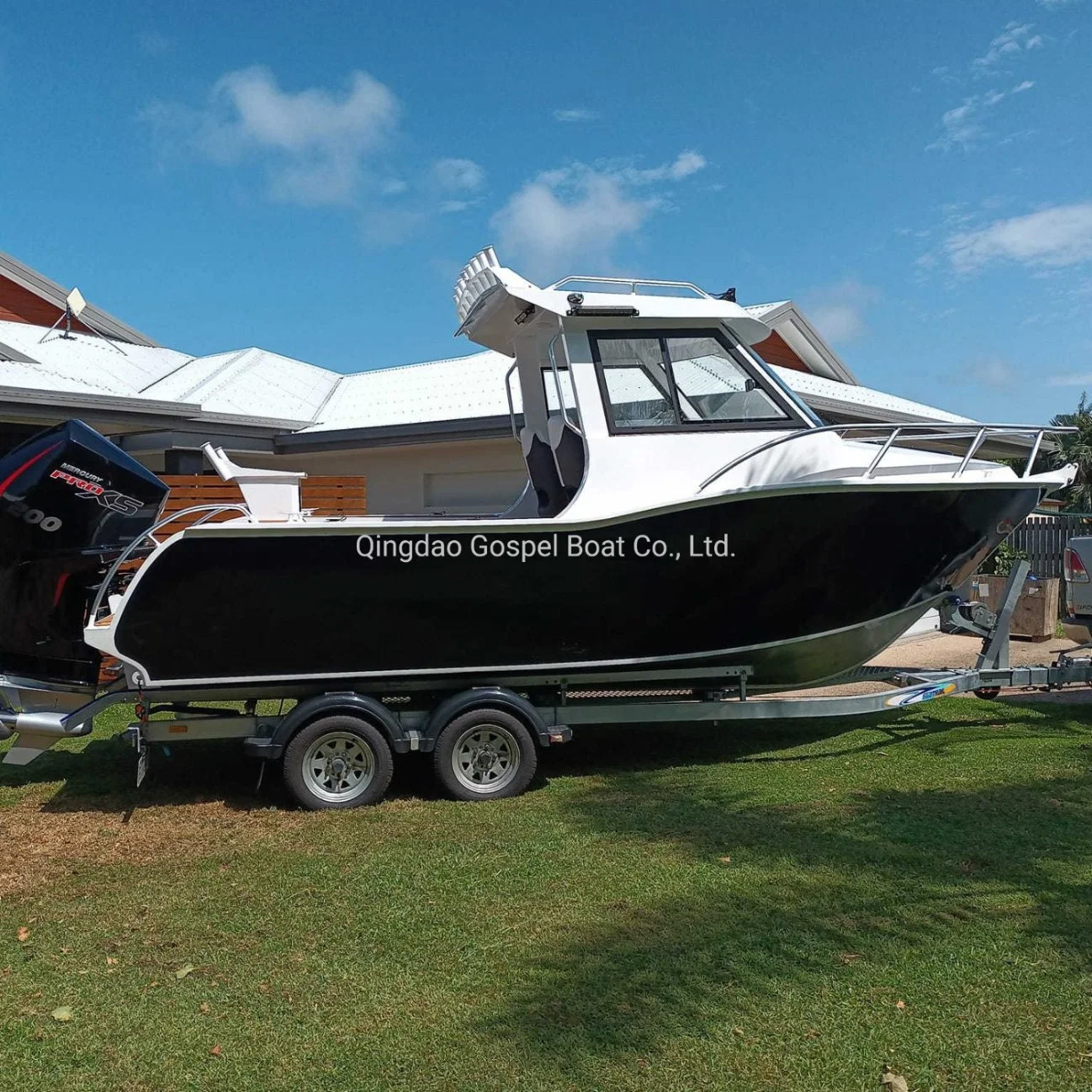 Gospel bateau de pêche 6m cabine Profi bateau de pêche en aluminium En vente