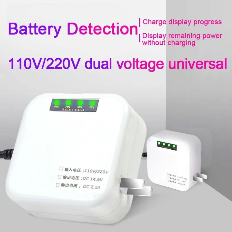 12V 2.5A Battery Charger Used for Motorcycle/Car Battery Display Battery Remaining Power