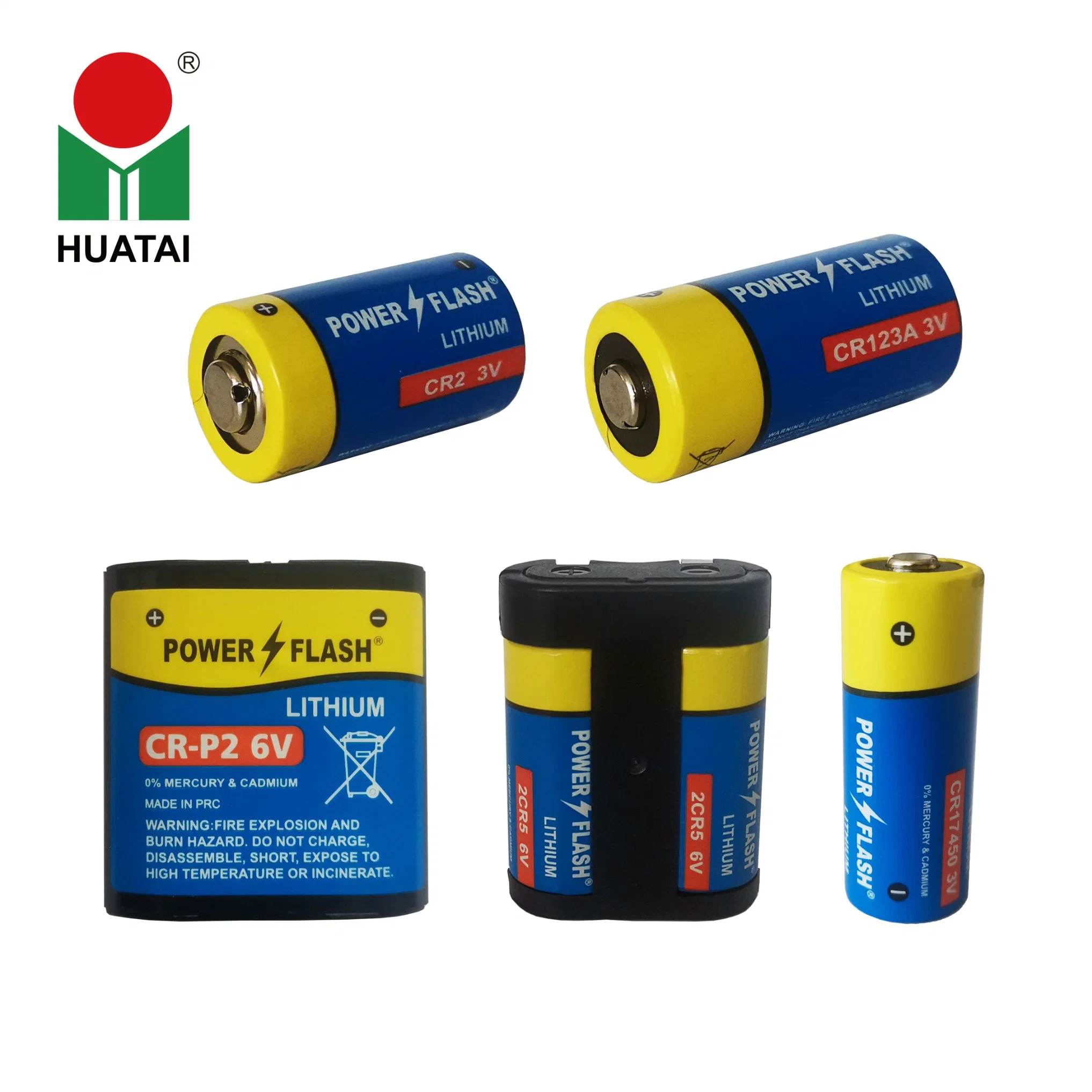 Lithium Manganese Cylindrical Batteries Li-Mno2 Cr-P2 6V