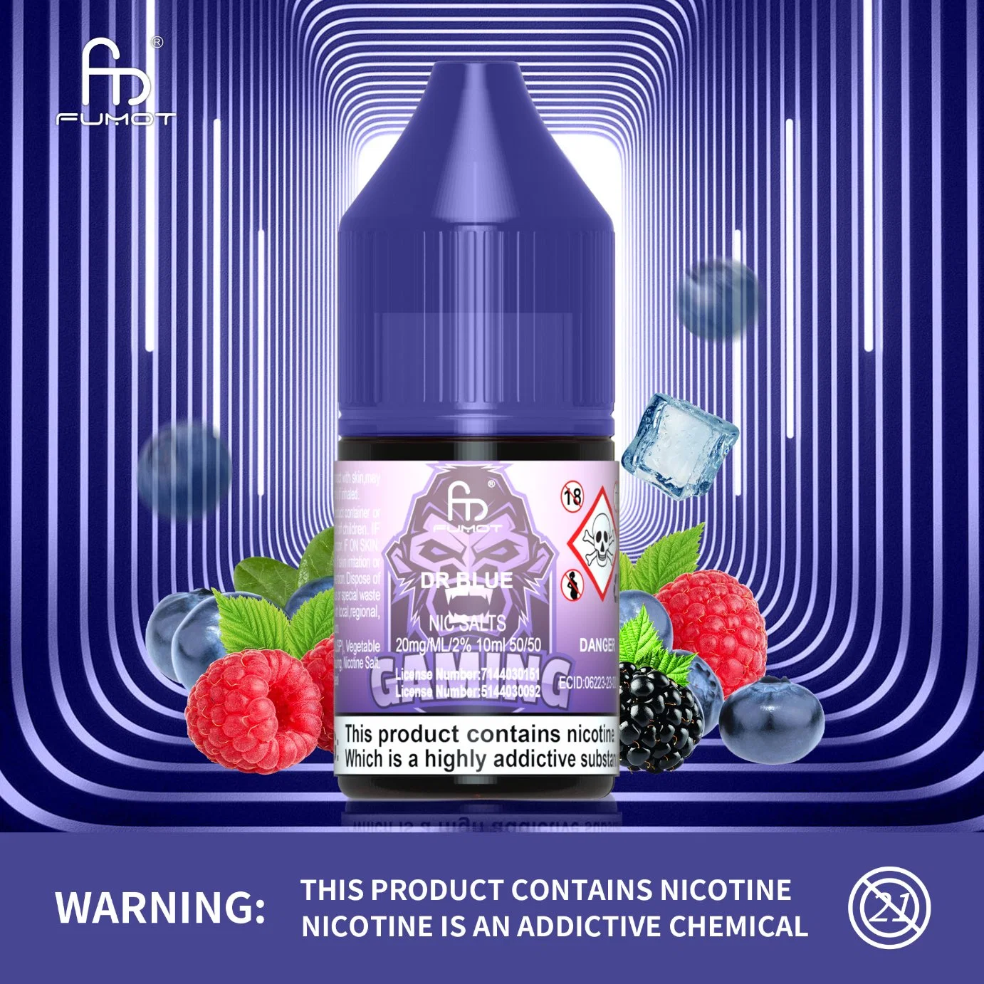 Randm Vape E-Liquid Tornado 7000 E-Juice с 10 мл мультиколор