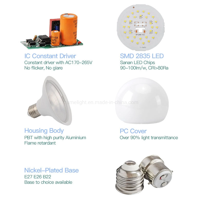 أفضل مصابيح LED ضوء Globe 3000K-6000K 12W مصابيح LED من الألومنيوم البلاستيكي قطع غيار لمبة الإضاءة E27 مع لمبة انخفاض السعر لمصباح مرآة ماكياج الحمام