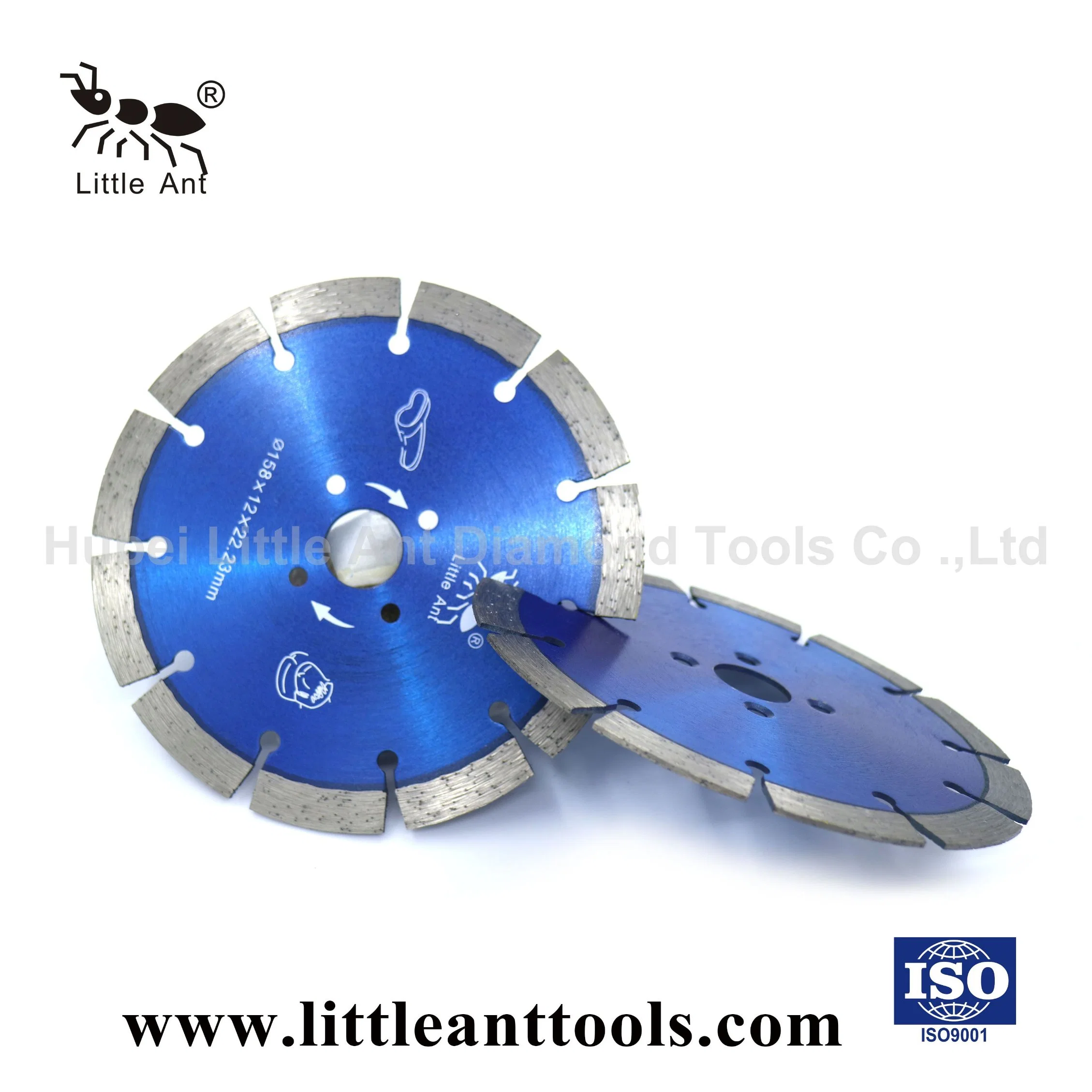 158mm Dry Diamond Saw Blade Power Cutting Disk Tools Hot-Pressed (Blue)