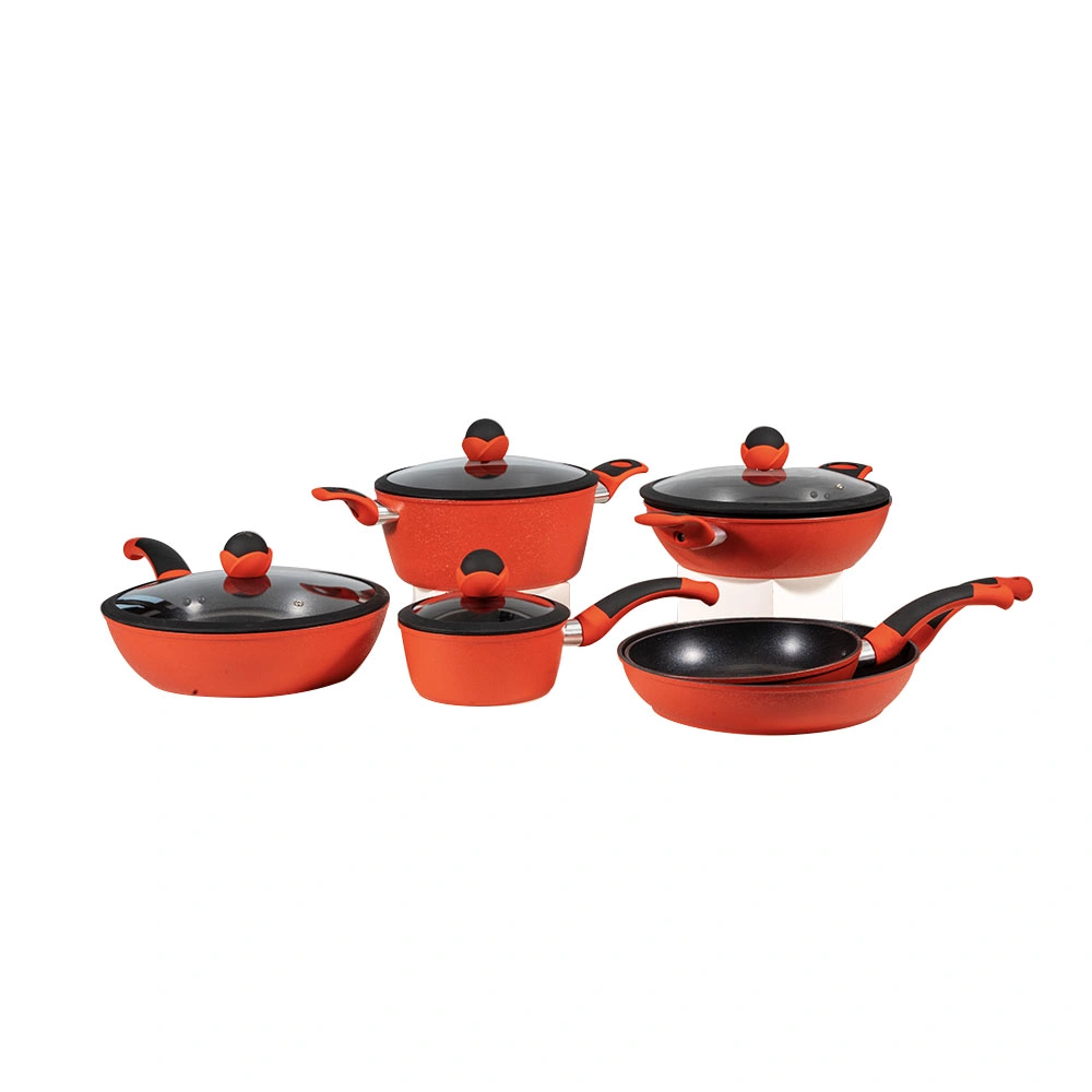 Wholesale Cookware Kitchen Appliance Imitation Die-Casting Aluminum Cookware Set