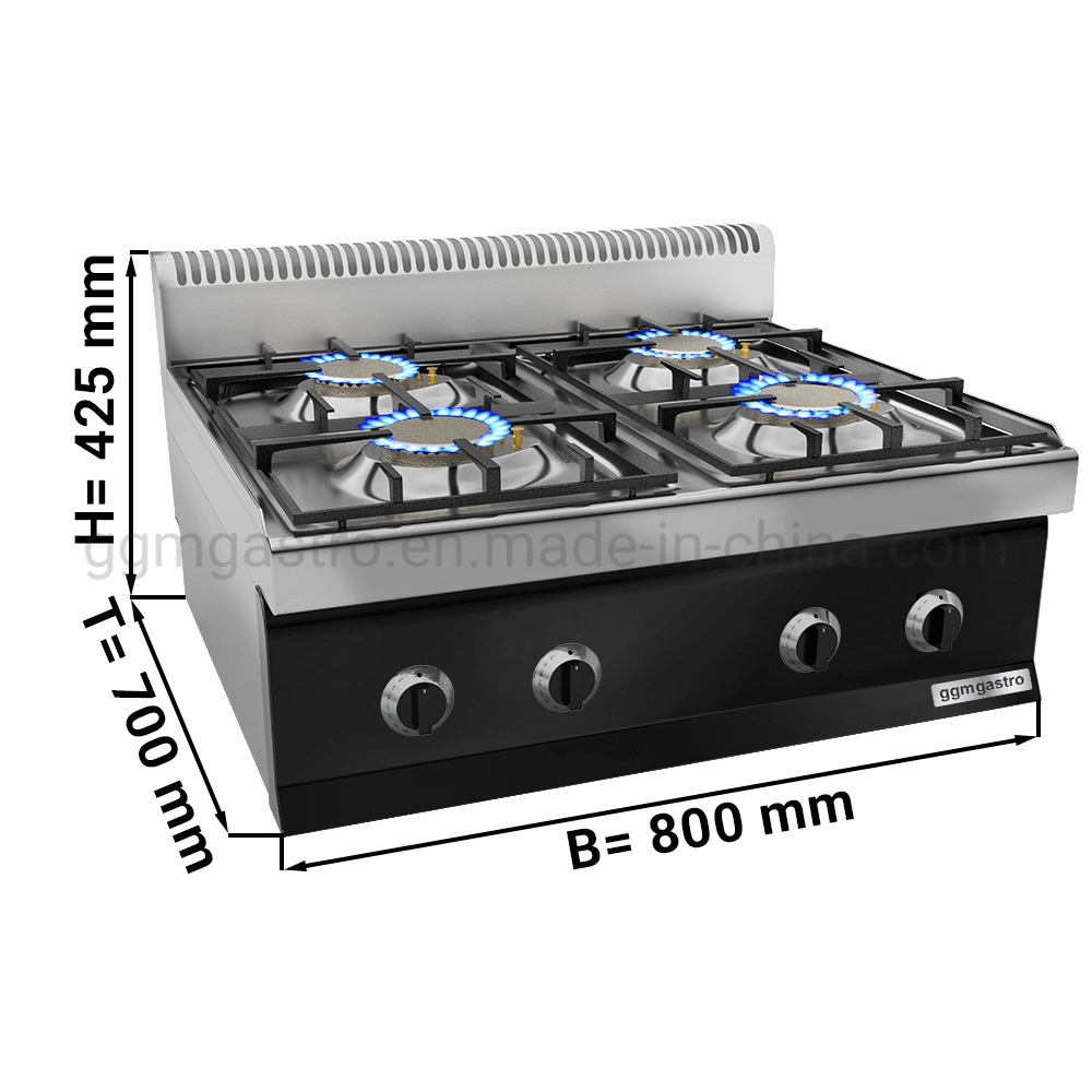 23kw Four Burners Stove Gas Stove for Commercial Kitchen