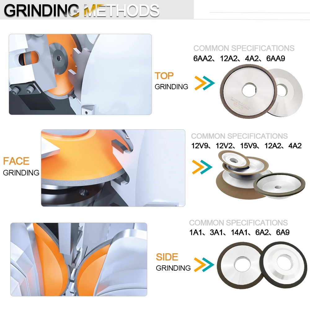 12V9 Resin Diamond & CBN Grinding Wheel for Face Grinding Circular Saw Blade Milling Cutter