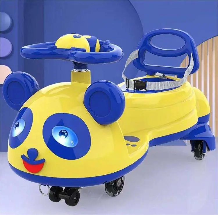 Exercise Children's Balance by Sliding Car The Four-Wheel Steering Twister Cars with Light and Music Baby Swing Ride on Car