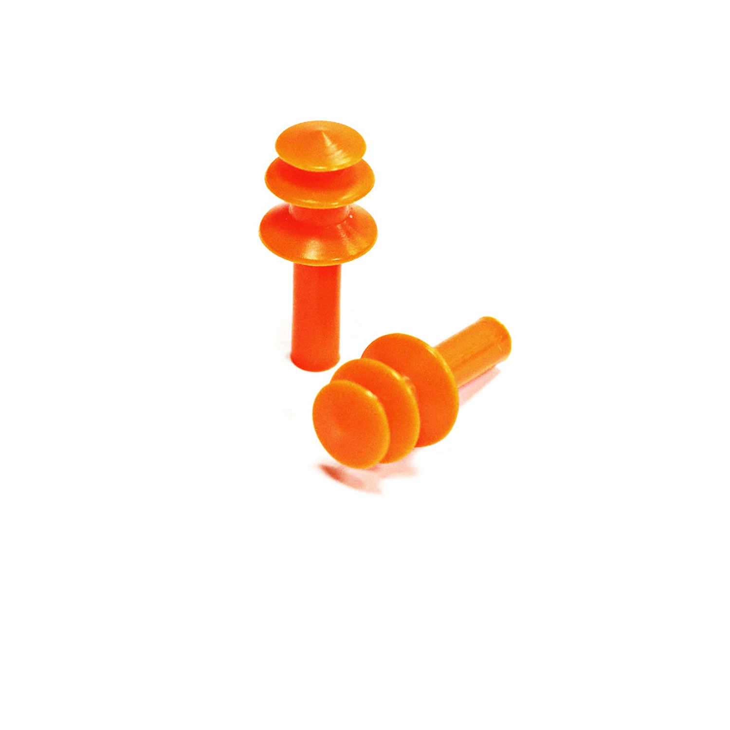 Three-Layer Silicone Earplug with Nylon Cord for Ear Protection