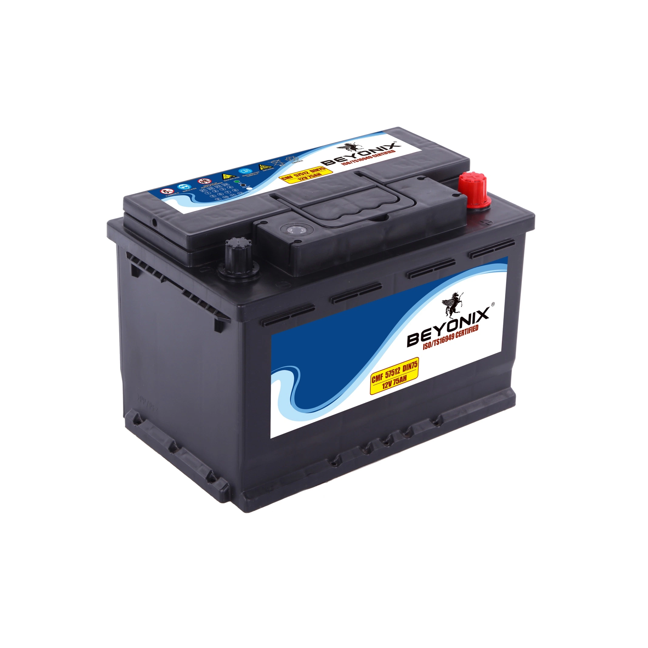 Jeje 12V 75ah Korean Quality for Africa Market Maintenance Free Car Battery