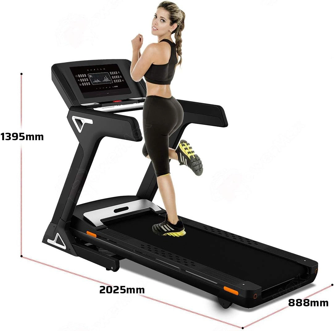 Premium Commercial AC Motorized Treadmill LED Display Automatic Incline for Home Gym Workout