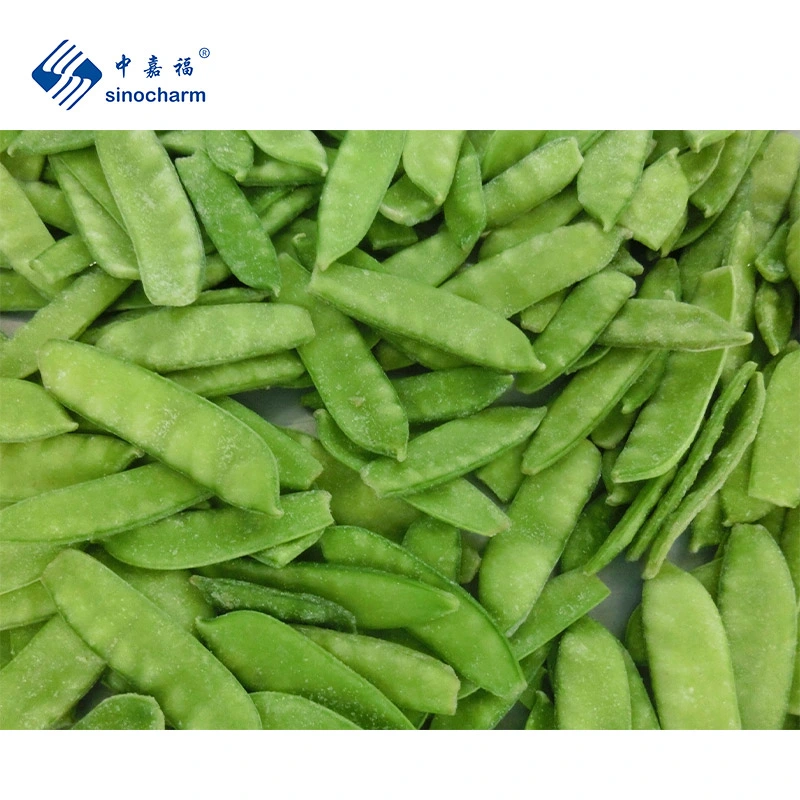 Sinocharm HACCP Thickness<6.5mm Bulk 10kg IQF Peapods Frozen Snow Peas