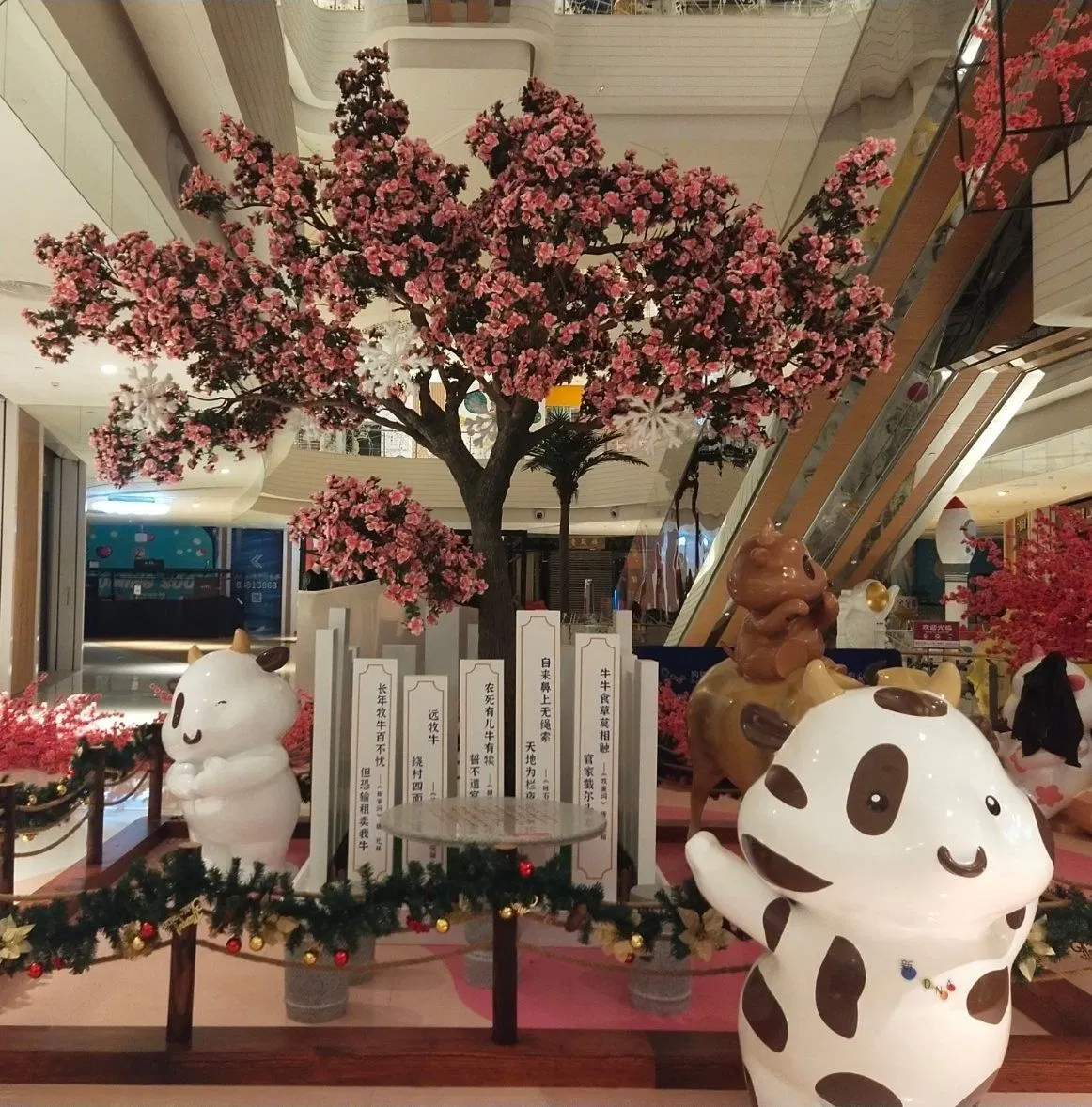 New Design Customized Cherry Trees high Simulation Artificial Cherry Blossom Trees for Decor