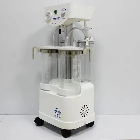 Medical Mobile High Vacuum Electric Surgical Phlegm Suction Pump Aspirator
