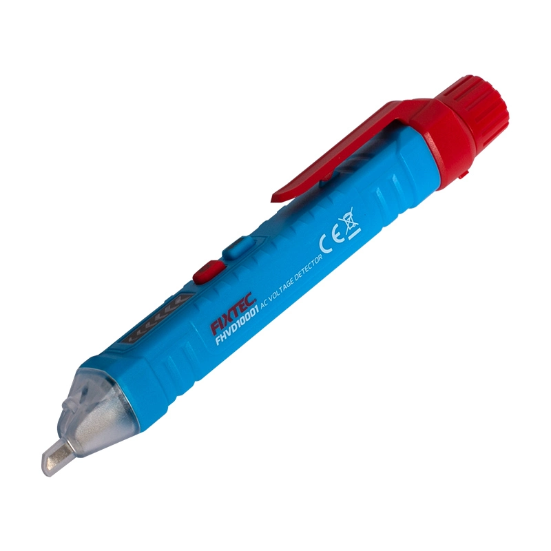 أدوات اختبار Fixtec قلم كاشف الجهد الكهربائي العالي بجهد 12 فولت - 1000 فولت من التيار المتردد