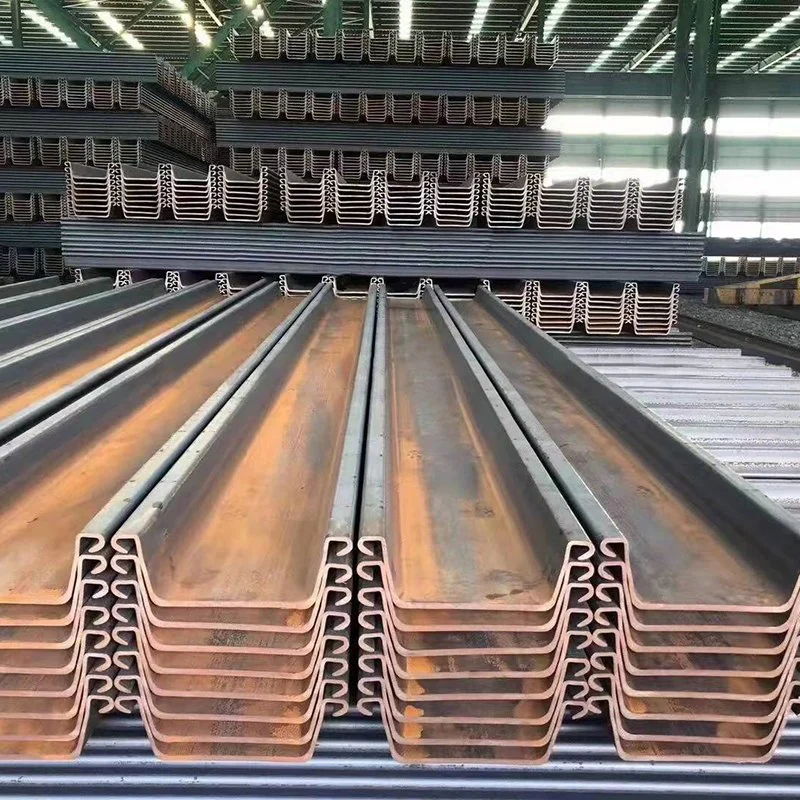 Factory Price Cold Formed Hotly Rolled Z Type Metal Sheet Piling Steel Sheet Pile Sheet Price for Sale