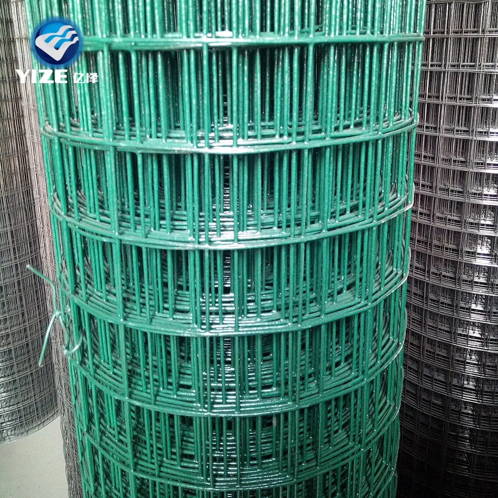 PVC Coated Solded Wire Mesh Hot Sale Green Fence Mesh Galvanized Iron Wire, Low-Carbon Iron Wire Square 2.5-5 mm