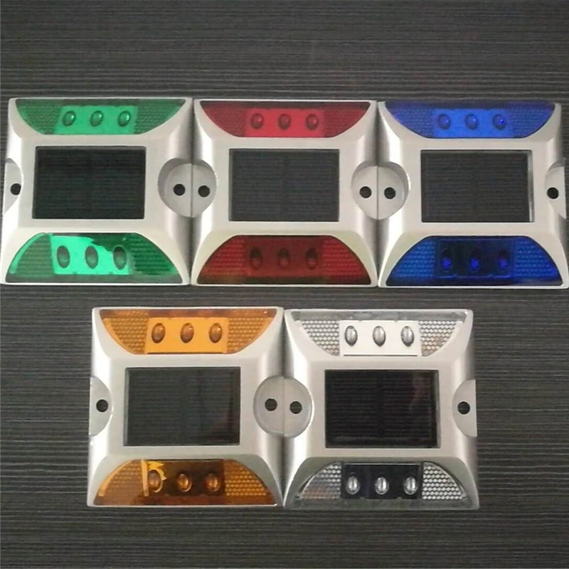 Flash Mode Wholesale/Supplier Price Deck Dock Light Aluminum Housing Solar Powered Road Stud Reflector