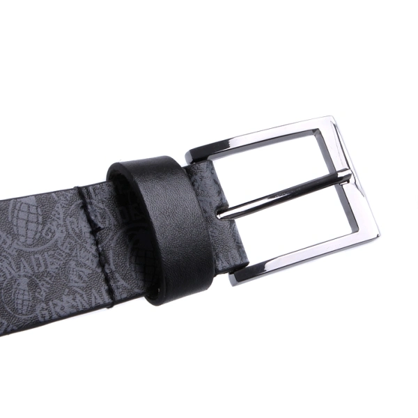 Black PU Leather Print Casual Designer Men Belt (RS-12002)