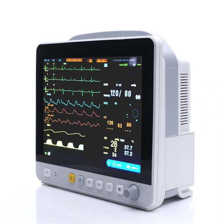 Monitor ECG de hospital totalmente aluminio Shell pantalla táctil modular paciente Monitor para pacientes de UCI