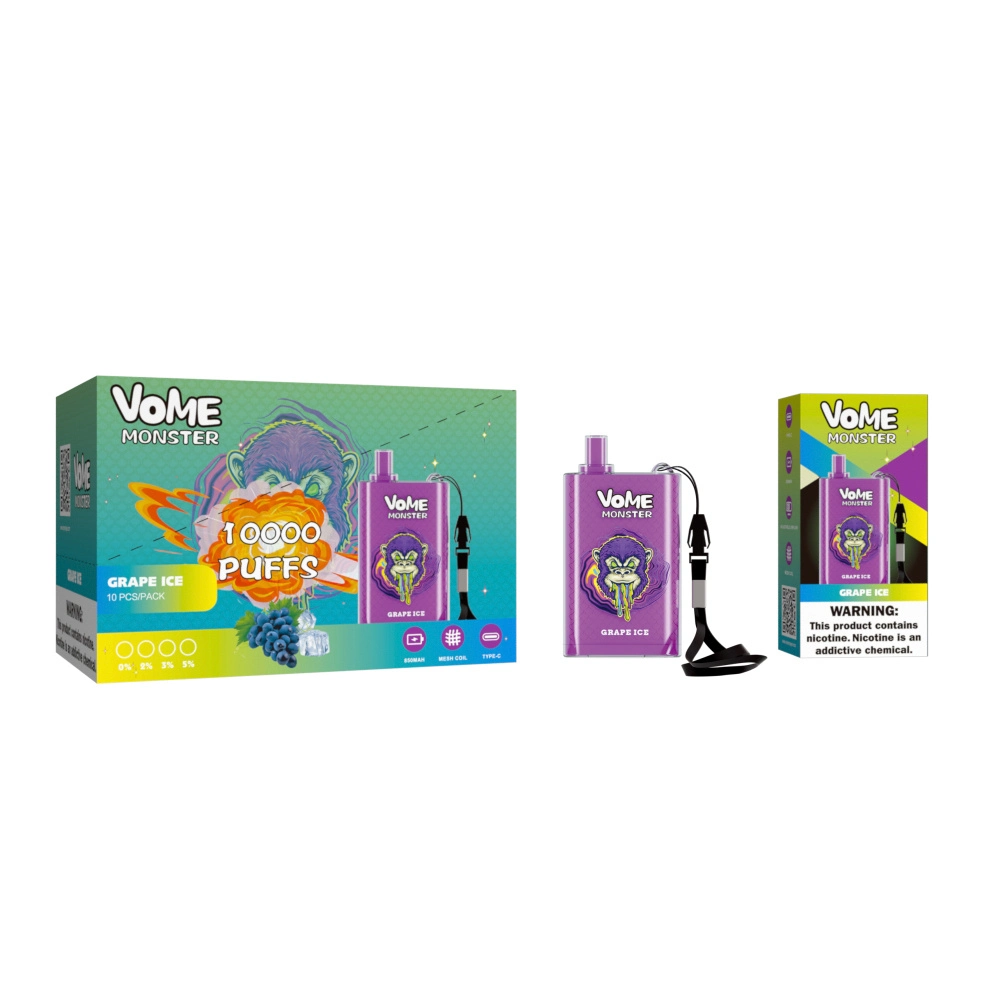 Wholesale/Supplier Vome Monster 10000 باور السعر 20 مل راندم تورنادو Disposable بار فاب الإلكترونى للسيجارة يمكن التخلص منه