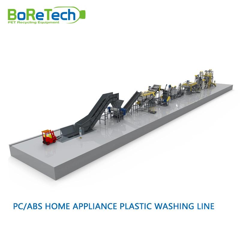 Rigid Plastics PC/ABS Home Appliance E-Waste Recycling Production Line