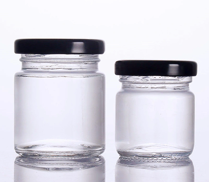 Wholesale/Supplier Glass Bottles Kitchen Storage with Metal Lid Cap Pickles Jam Cookware Glass Bottle Honey Jar