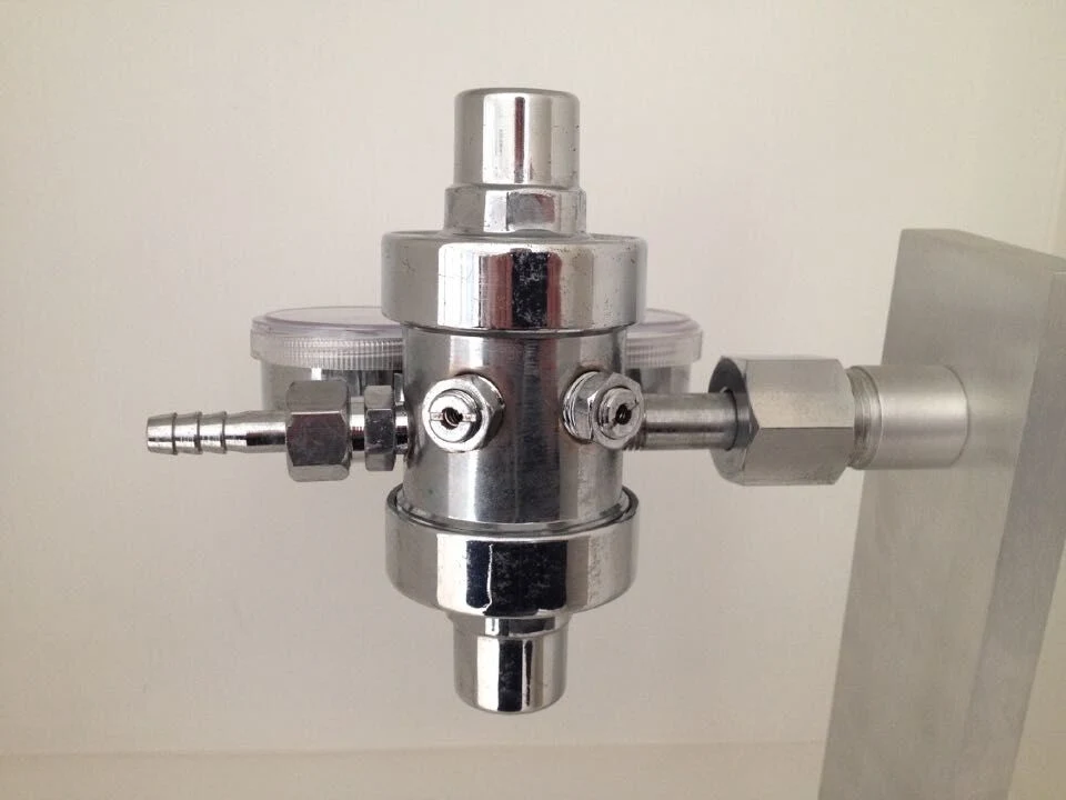 Fireweld doble Manómetro Regulador de presión de gas de oxígeno por argón CO2 N2 H2